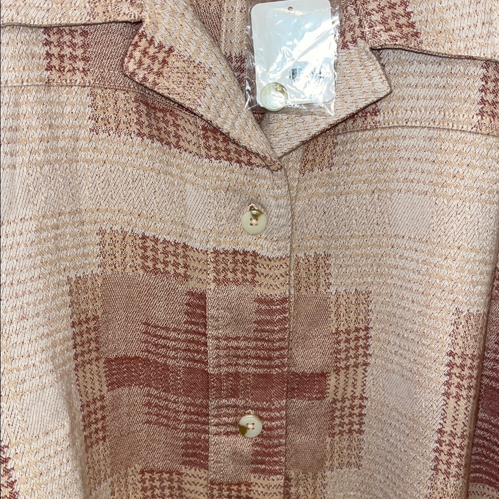 🆕 FREE PEOPLE WE THE FREE KEEP IT COZY SHIRT Oversized Small BERRY COMBO Cotton - Picture 8 of 14